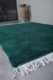 Green Moroccan rug 7.4 X 10.1 Feet