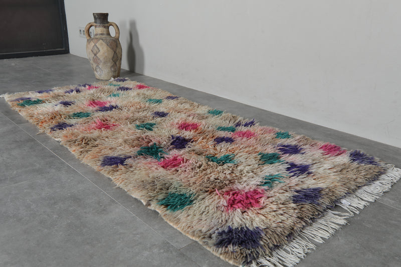 Handmade Moroccan rug  2.6 FT X 6 FT