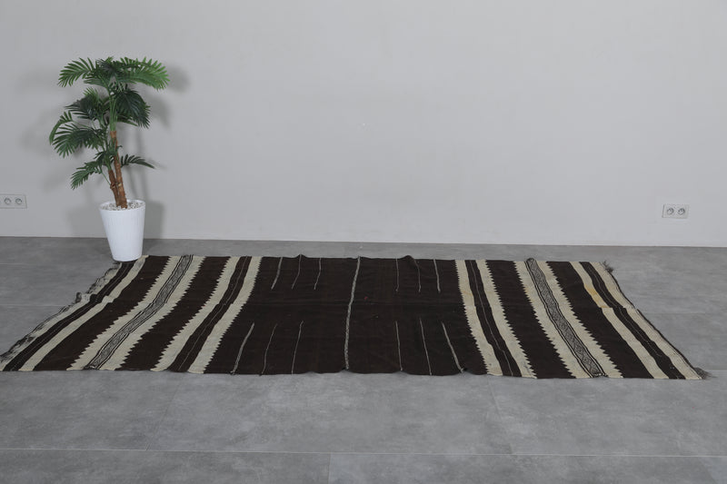 Moroccan Rug Kilim - 4.6 FT x 9.1 FT | Traditional Handwoven Rug