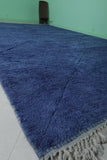 Blue Moroccan Rug - 10.1 x 14.7 Feet | Oversized Handwoven Carpet