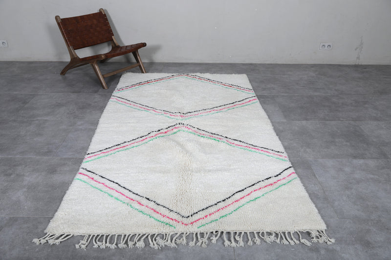 Runner Moroccan Rug - Handwoven 4.6 x 8.3 Feet | Geometric Elegance