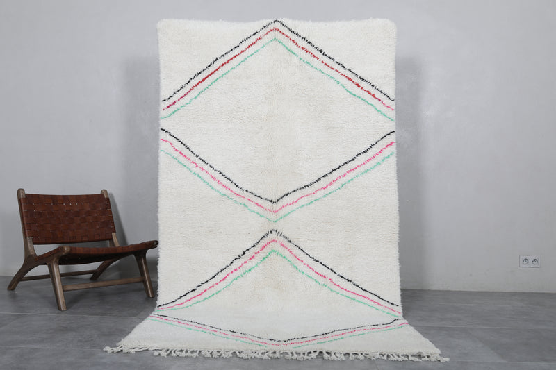 Runner Moroccan Rug - Handwoven 4.6 x 8.3 Feet | Geometric Elegance