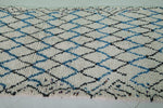 Handmade moroccan rug 3.4 X 6.5 Feet - berber runner rug