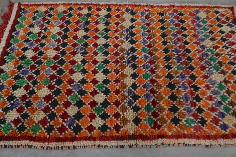 Handmade Moroccan Rug - 3.4 x 4.7 ft | Vibrant Berber Style