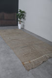 Brown Flat Woven Kilim Rug 4.6 X 10.8 Feet