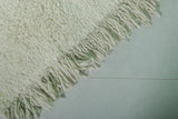 Runner Moroccan Rug - 4.4 x 7.8 Feet | Handwoven Wool with Diamond Detail