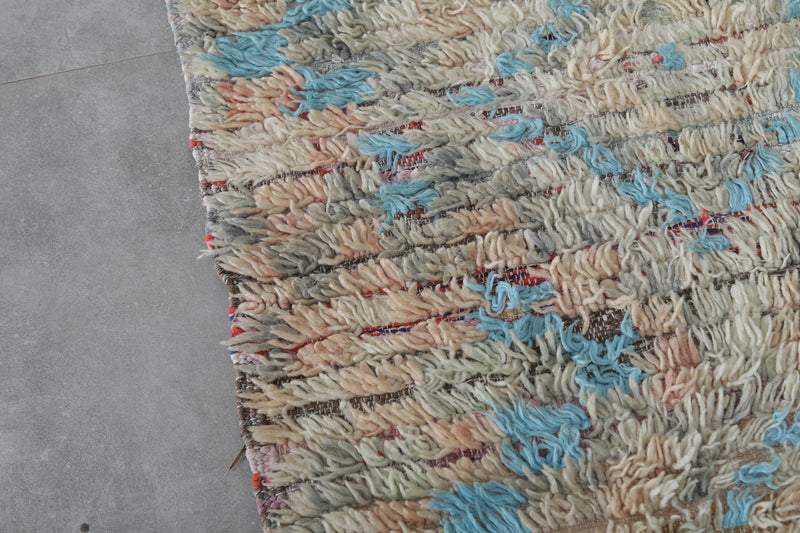 Vintage handmade runner rug 3.3 FT X 7.6 FT