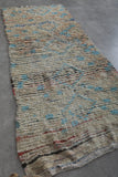 Vintage handmade runner rug 3.3 FT X 7.6 FT