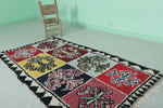 Moroccan berber rug 3.4 X 6.5 Feet - Boucherouite Rugs