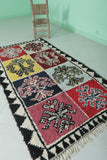 Moroccan berber rug 3.4 X 6.5 Feet - Boucherouite Rugs