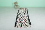 Handmade Moroccan Berber Rug | 2.4 X 7.9 Feet