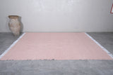 Moroccan Kilim Rug Pink - Hand Woven Rug - Custom Rug