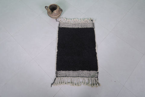 Black Moroccan rug 2 X 3 Feet