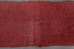 Red Berber Rug 3.4 X 7.4 Feet