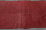 Red Berber Rug 3.4 X 7.4 Feet