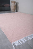 Moroccan Kilim Rug Pink - Hand Woven Rug - Custom Rug