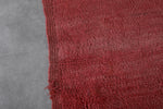 Red Berber Rug 3.4 X 7.4 Feet