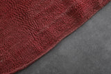 Red Berber Rug 3.4 X 7.4 Feet