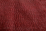 Red Berber Rug 3.4 X 7.4 Feet