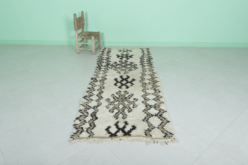 Handmade Moroccan Berber Rug | 2.7 X 7.1 Feet