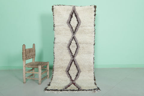 Moroccan Berber Rug - Diamond Pattern | 2.4 X 5.7 Feet