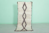 Moroccan Berber Rug - Diamond Pattern | 2.4 X 5.7 Feet