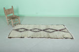 Moroccan Berber Rug - Diamond Pattern | 2.4 X 5.7 Feet