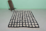 handmade berber rug 4.6 FT X 6.2 Feet - striped rug