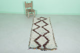 Moroccan rug 2.2 X 5.6 Feet - Boucherouite Rugs