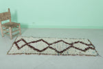 Moroccan rug 2.2 X 5.6 Feet - Boucherouite Rugs