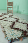 Moroccan rug 2.2 X 5.6 Feet - Boucherouite Rugs