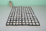 handmade berber rug 4.6 FT X 6.2 Feet - striped rug