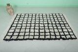 handmade berber rug 4.6 FT X 6.2 Feet - striped rug