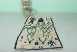 Moroccan berber rug 3 X 5 Feet - Boucherouite Rugs