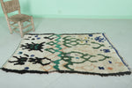 Moroccan berber rug 3 X 5 Feet - Boucherouite Rugs