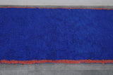 Moroccan Rug - 3 x 5 ft | Handwoven Bold Blue Accent