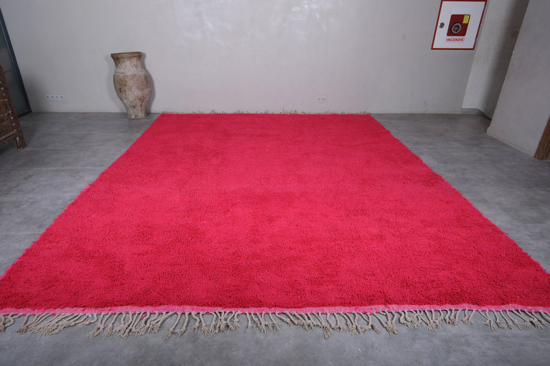 Custom Berber rug Red - Authentic Beni ourain rug