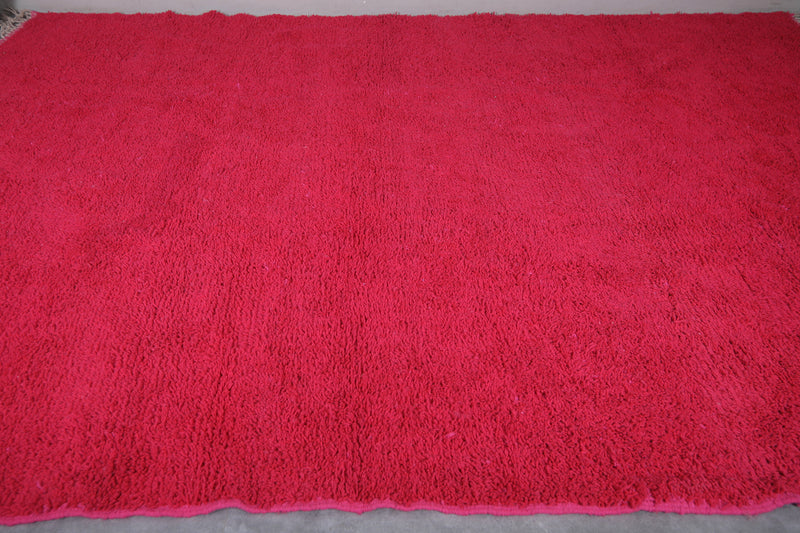 Custom Berber rug Red - Authentic Beni ourain rug