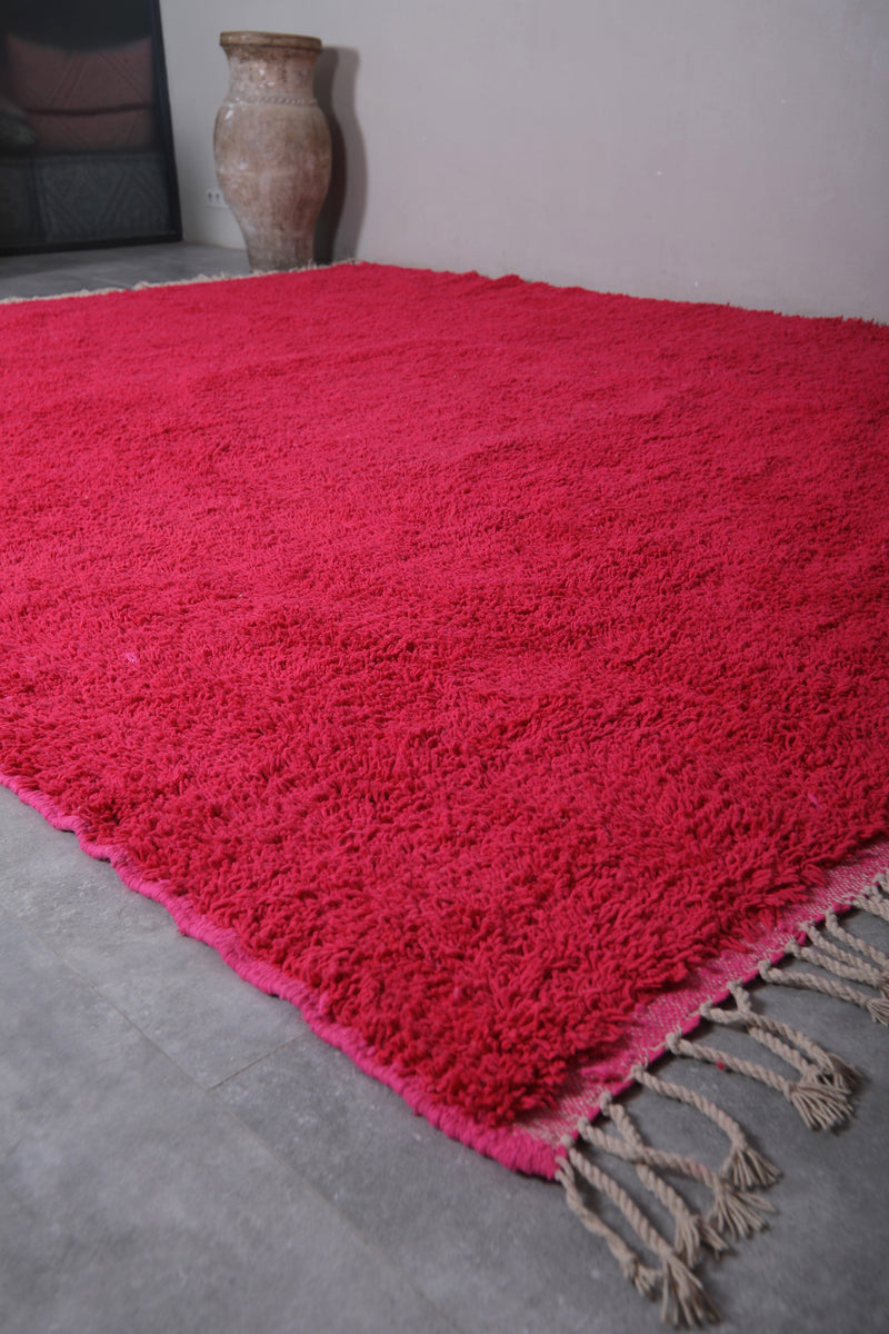 Custom Berber rug Red - Authentic Beni ourain rug