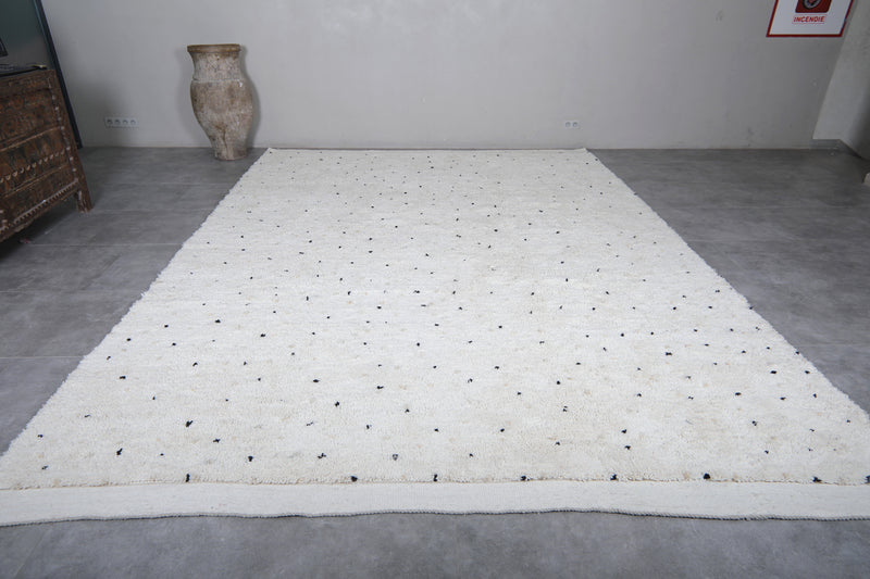 Moroccan Rug Dotted - Wool Berber Carpet - Custom Rug