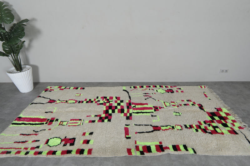 Handmade wool rug 5 FT X 10.3 FT