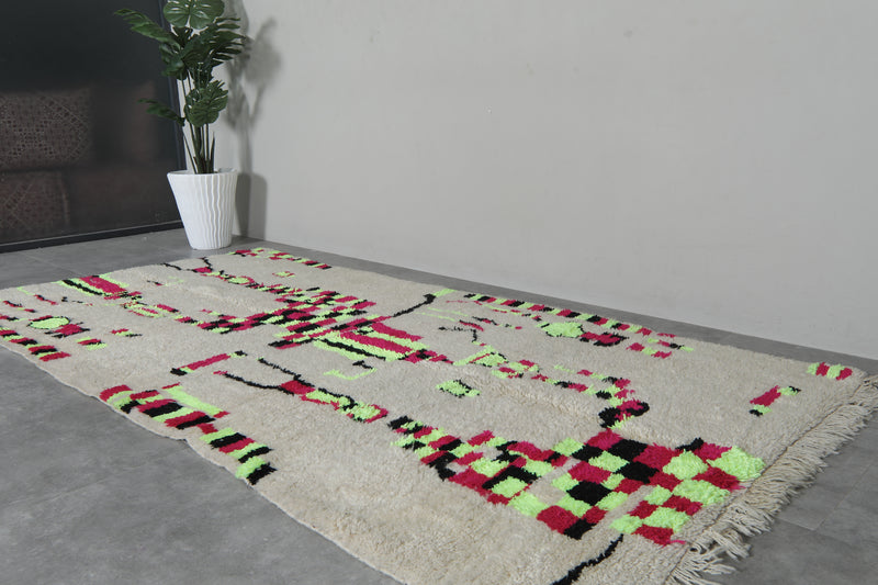 Handmade wool rug 5 FT X 10.3 FT