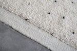 Moroccan Rug Dotted - Wool Berber Carpet - Custom Rug