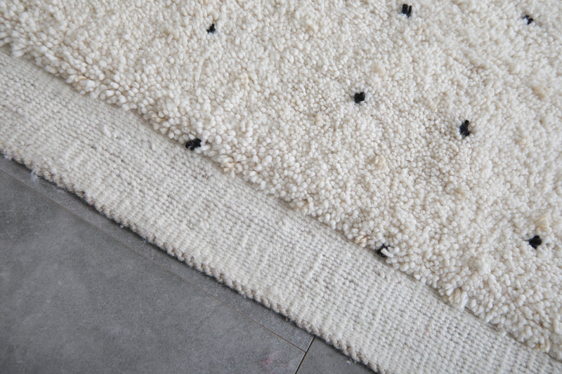 Moroccan Rug Dotted - Wool Berber Carpet - Custom Rug