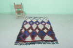 Moroccan berber rug 3.3 X 5.2 Feet - Boucherouite Rugs