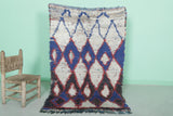 Moroccan berber rug 3.3 X 5.2 Feet - Boucherouite Rugs