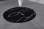 Round moroccan rug - feet rug