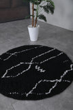 Round moroccan rug - feet rug