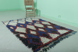 Moroccan berber rug 3.3 X 5.2 Feet - Boucherouite Rugs