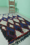 Moroccan berber rug 3.3 X 5.2 Feet - Boucherouite Rugs